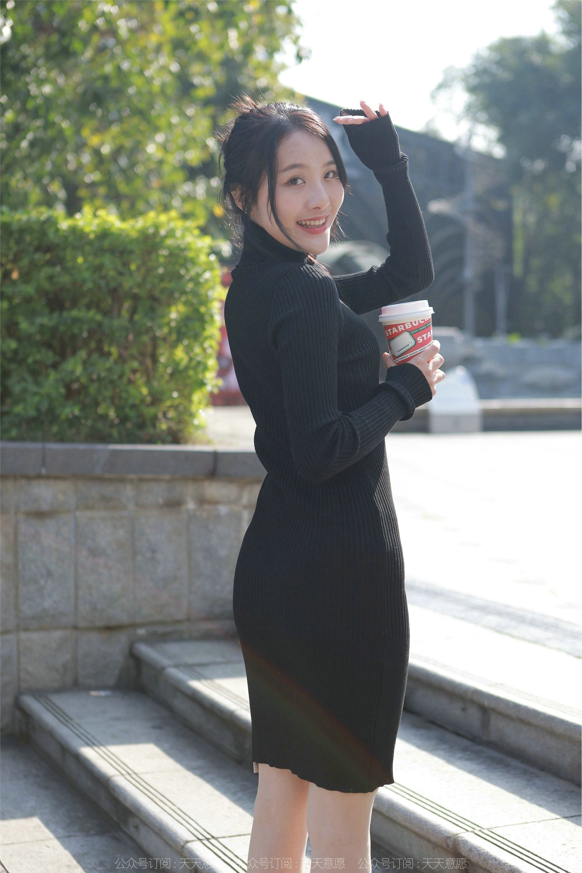 IESS异思趣向 2022.03.21 丝享家1035：婉萍《黑色包臀裙》